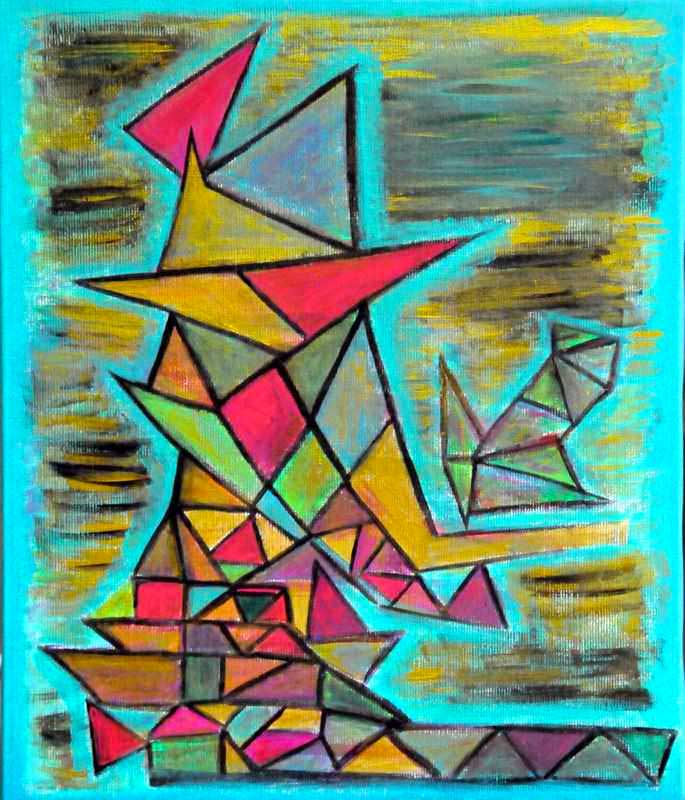 - peinture acrylique sur toile - cm x cm