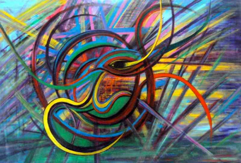 - peinture acrylique sur toile - cm x cm