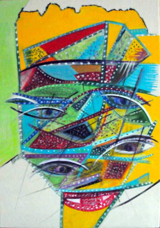 - peinture acrylique sur toile - cm x cm