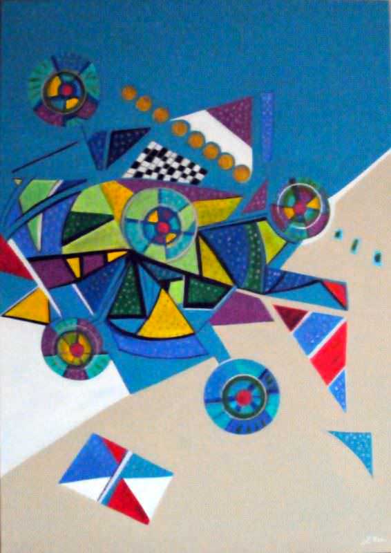 - peinture acrylique sur toile - cm x cm