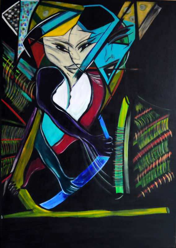 - peinture acrylique sur toile - cm x cm