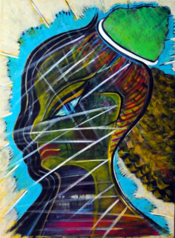 - peinture acrylique sur toile - cm x cm