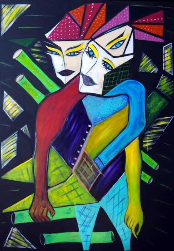 - peinture acrylique sur toile - cm x cm