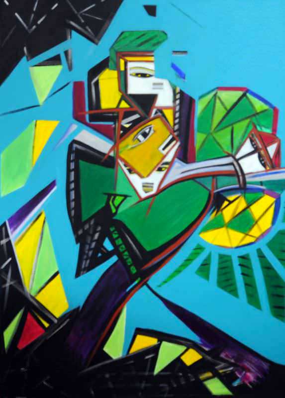 - peinture acrylique sur toile - cm x cm