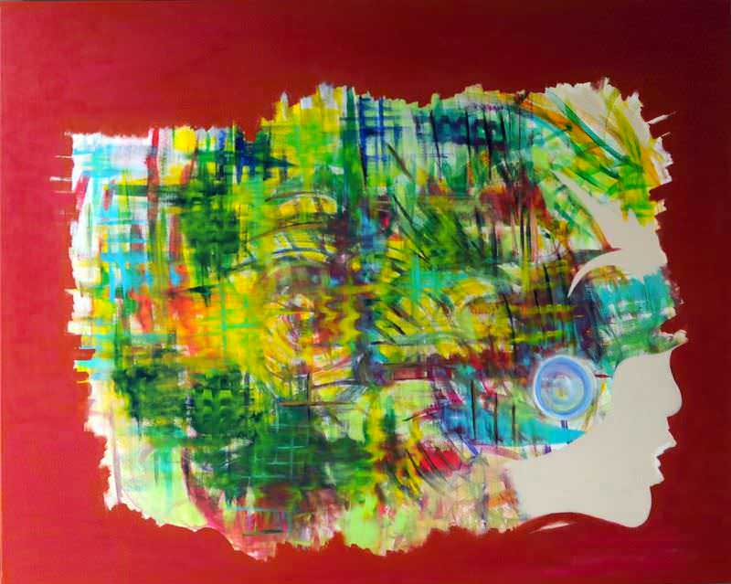 - peinture acrylique sur toile - cm x cm