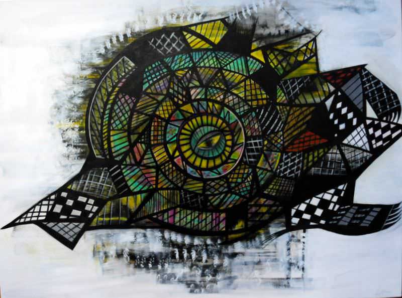 - peinture acrylique sur toile - cm x cm