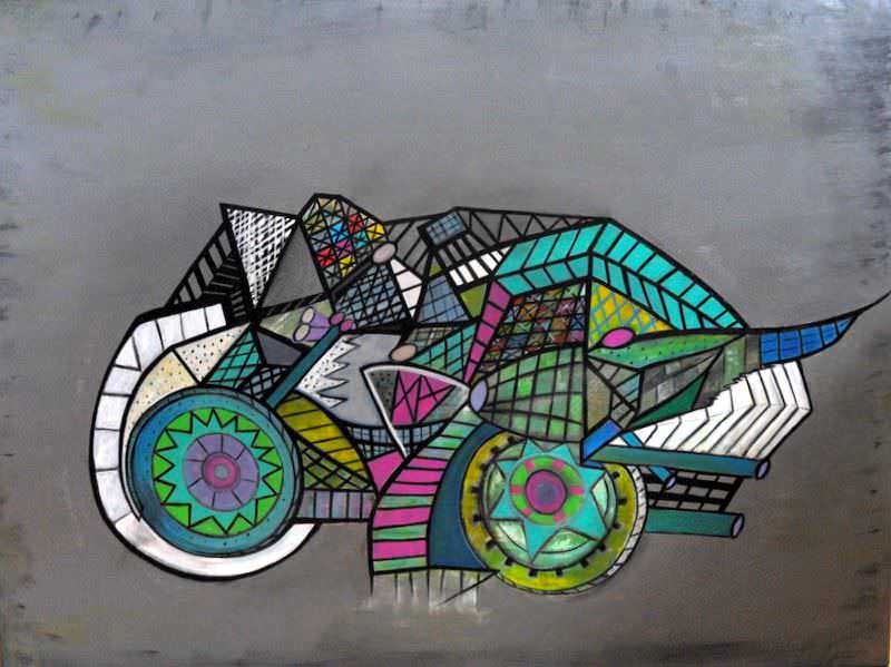 - peinture acrylique sur toile - cm x cm