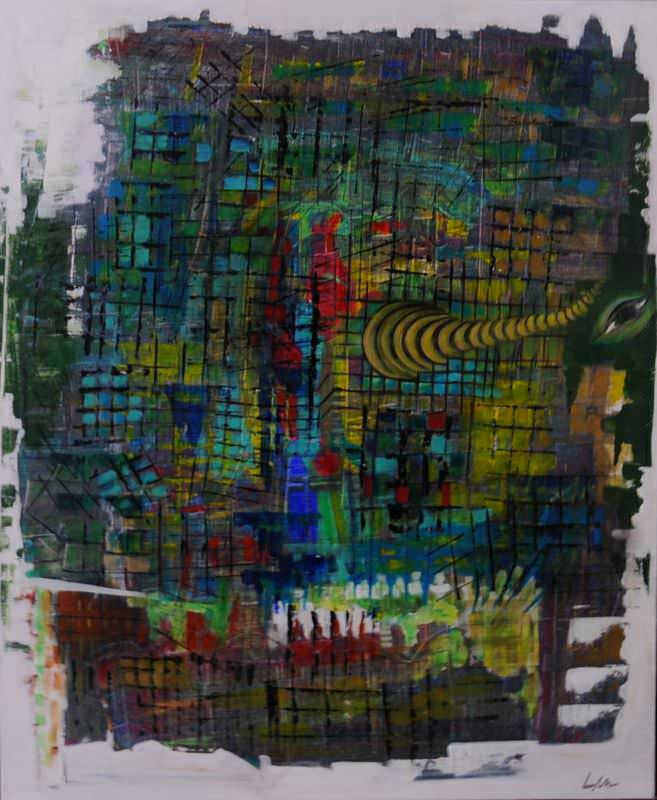 - peinture acrylique sur toile - cm x cm