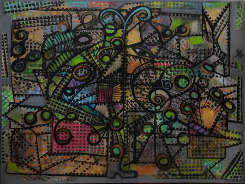 - peinture acrylique sur toile - cm x cm