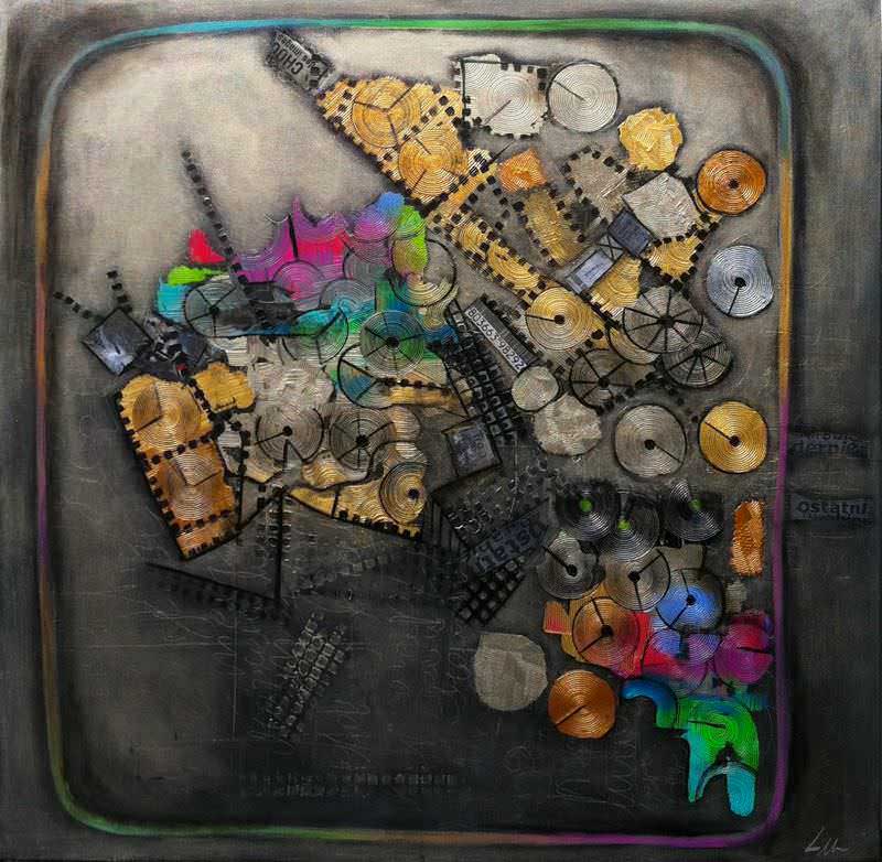 - peinture acrylique sur toile - cm x cm