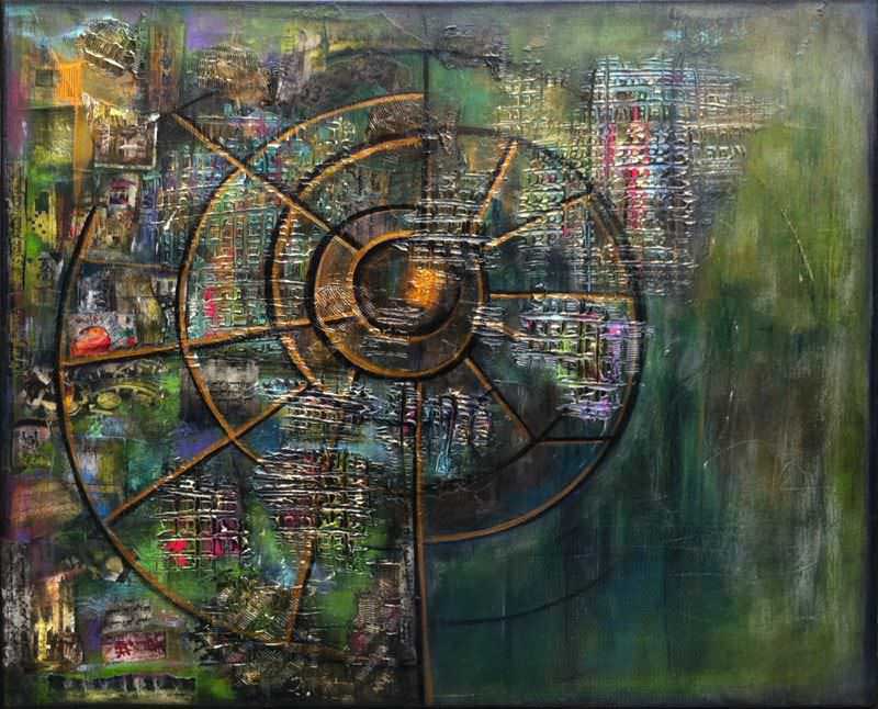 - peinture acrylique sur toile - cm x cm