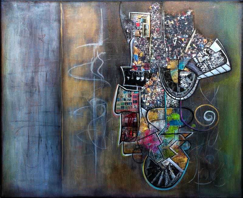 - peinture acrylique sur toile - cm x cm