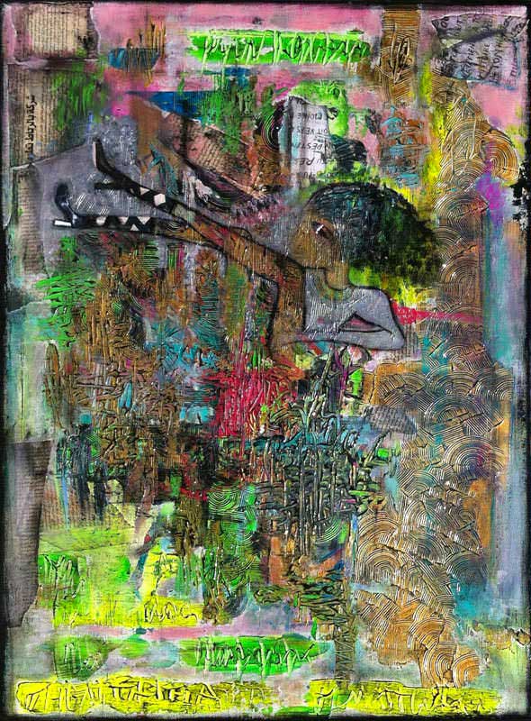 - peinture acrylique sur toile - cm x cm