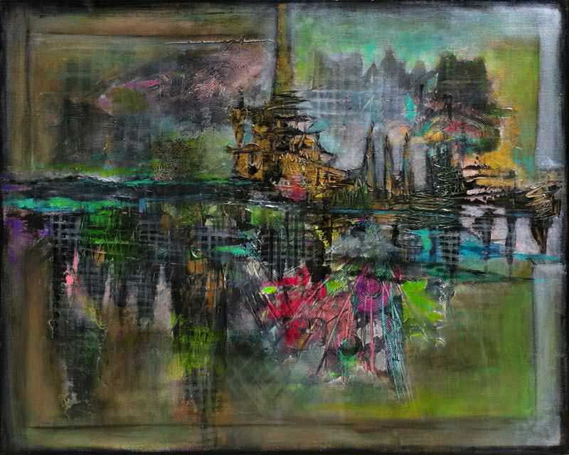 - peinture acrylique sur toile - cm x cm