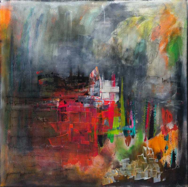 - peinture acrylique sur toile - cm x cm