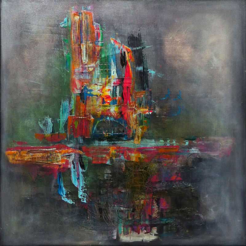 - peinture acrylique sur toile - cm x cm