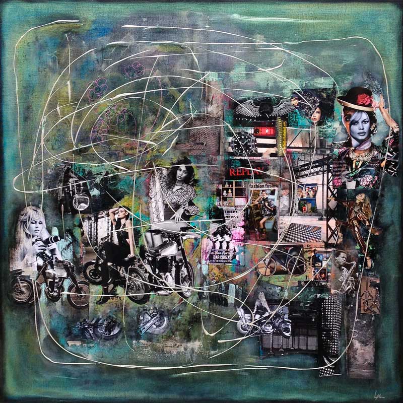 - peinture acrylique sur toile - cm x cm