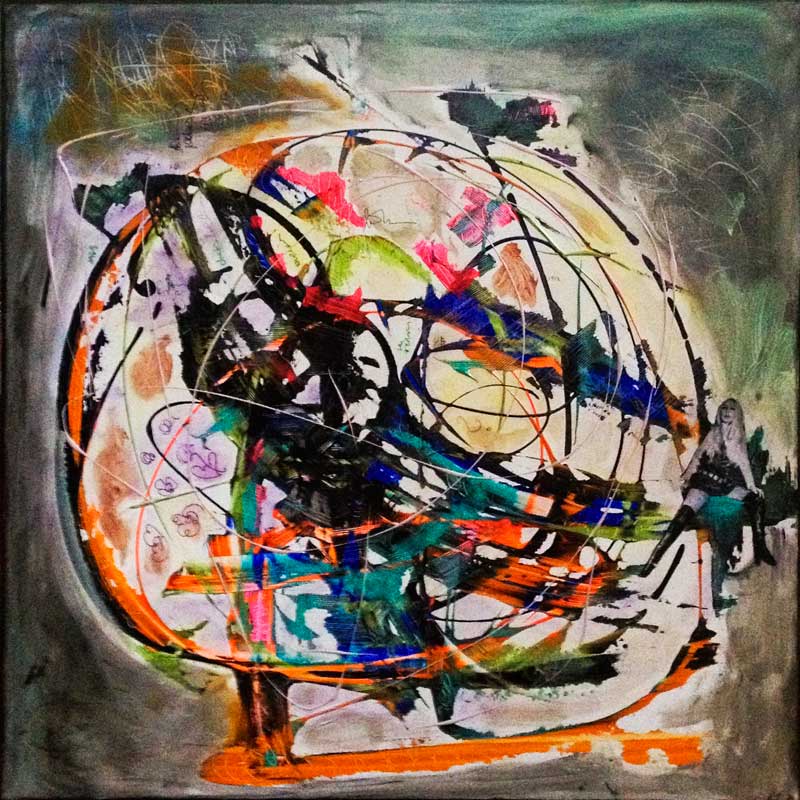 - peinture acrylique sur toile - cm x cm