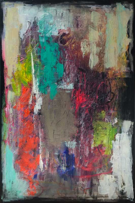 palissade - peinture acrylique sur toile - 60 cm x 90 cm palissade - peinture acrylique sur toile - 60 cm x 90 cm