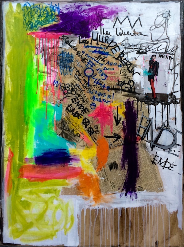 2016-11-18-le-mur-de-berlin-800 le mur de Berlin - peinture acrylique et collage sur toile - 97 cm x 130 cm