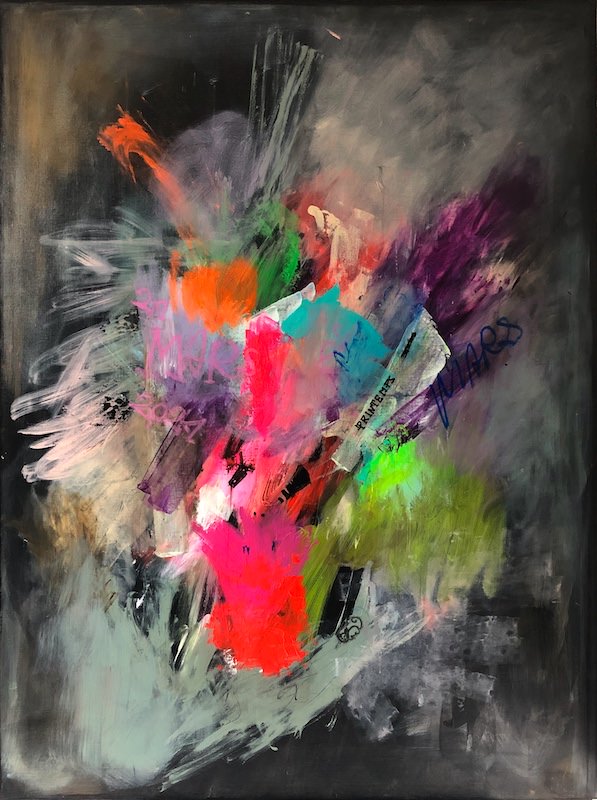 Printemps - peinture acrylique sur toile - 97 cm x 130 cm - Marzena Lavrilleux - artiste peintre Printemps - peinture acrylique sur toile - 97 cm x 130 cm - Marzena Lavrilleux - artiste peintre