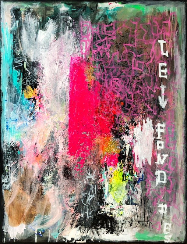 Le fond - peinture acrylique sur toile - 89 cm x 116 cm - Marzena Lavrilleux - artiste peintre à Orléans Le fond - peinture acrylique sur toile - 89 cm x 116 cm - Marzena Lavrilleux - artiste peintre à Orléans